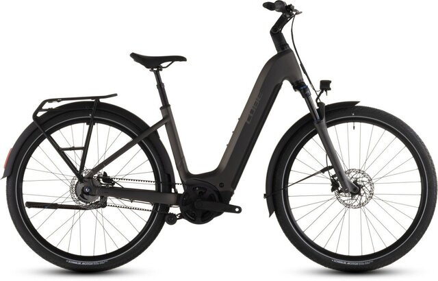 Cube TOURING HYBRID COMFORT SLX 800 CHARCOAL/CHROME 5 versnellingen met Schijfrem met hydraulische bediening