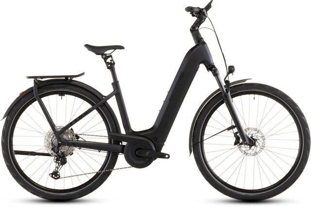 Cube KATHMANDU HYBRID PRO 800 COAL/BLACK 12 versnellingen met Schijfrem met hydraulische bediening